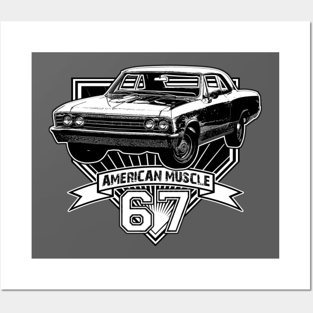 1967 American Muscle Car Wall Art by CoolCarVideos